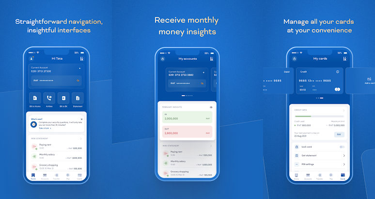Bank of Kigali app. Flutter